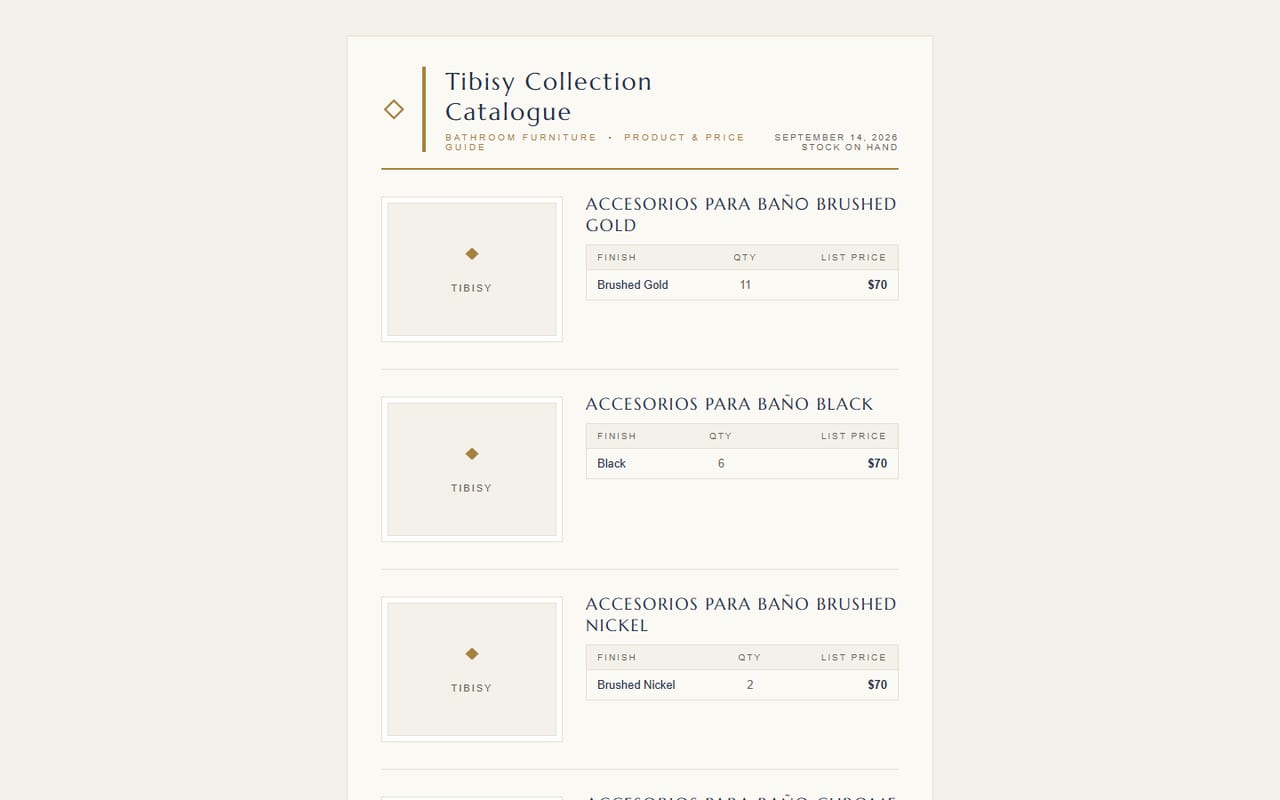 The catalog, part of the same job